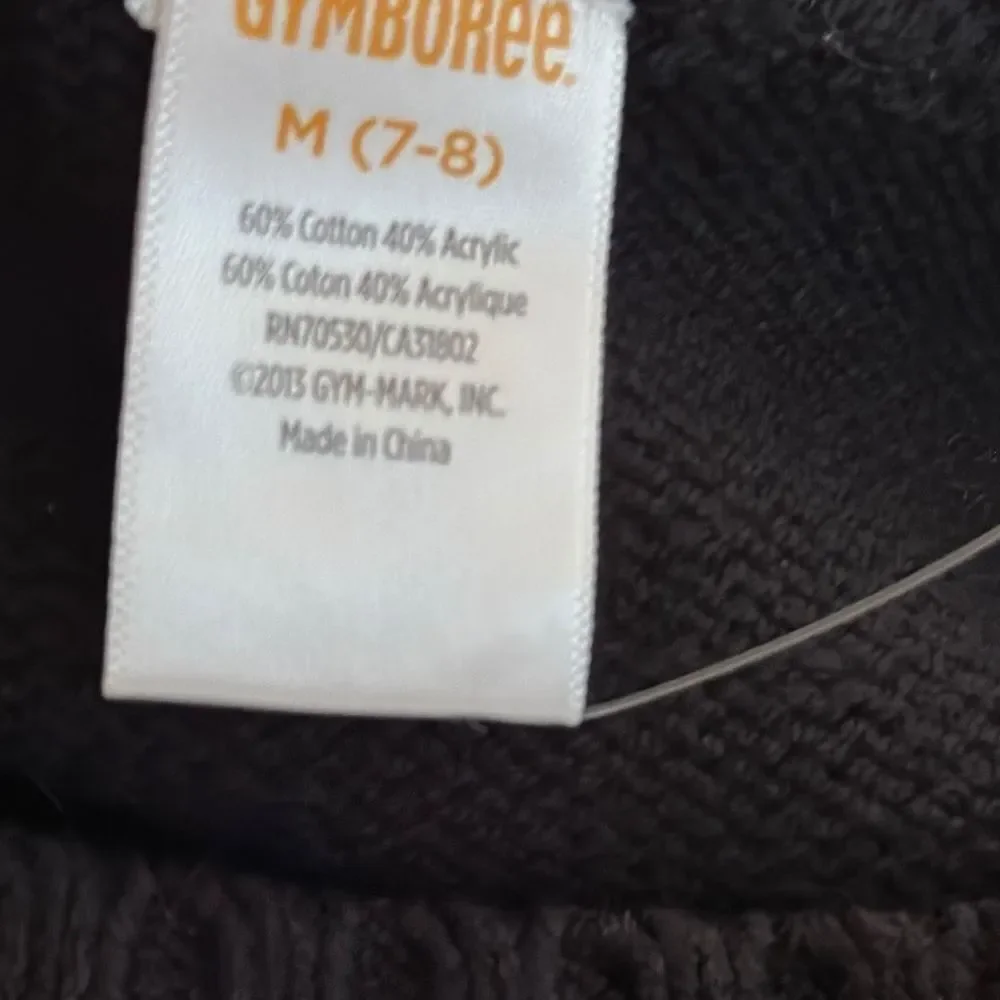 Gymboree Girls Black White Holiday Sweater‎ size Medium NEW